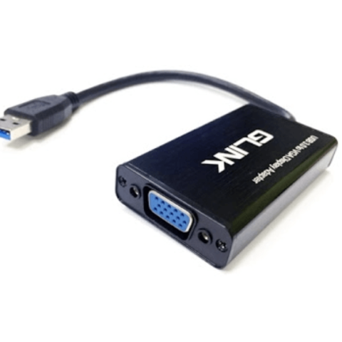 GLINK- USB 3.0 TO VGA ADAPTER SUPPORT RESOLUTIONS UP TO 1920 X 1080P (GL-008) (CB307BK) - Zapcart Technology Qatar