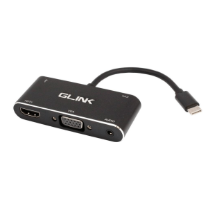 GLINK- USB TYPE C TO HDMI/VGA ADAPTER 4K ULTRA HD(GL-058) - Zapcart Technology Qatar