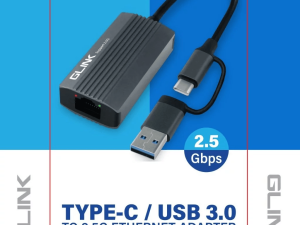 GLINK(GL-061)-TYPE-C/ USB 3.0 TO 2.5G ETHERNET ADAPTER - Zapcart Technology Qatar