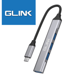 GLINK(GL-T01)-TYPE-C TO 4 PORTS HUB(1 PORT 3.0+3 PORT 2.0) - Zapcart Technology Qatar