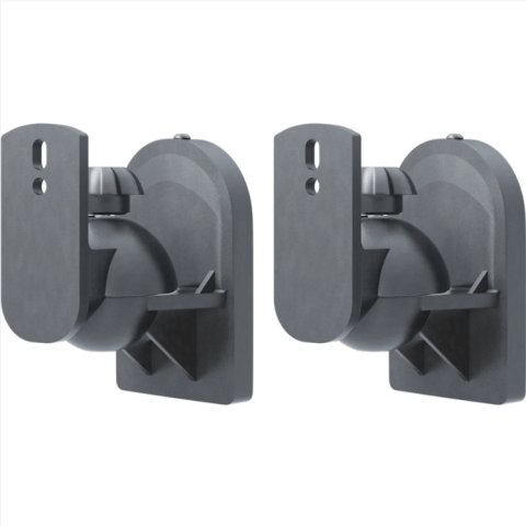 GOOBAY Black Universal Speaker Mount - 2 pcs - 49393 - Zapcart Technology Qatar
