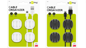 GOOBAY Cable Management 3 Slots 4-Piece Set White - 70373 | Black - 70398 - Zapcart Technology Qatar