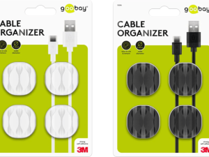 GOOBAY Cable Management 3 Slots 4-Piece Set White - 70373 | Black - 70398 - Zapcart Technology Qatar