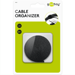 GOOBAY Cable Management Set with Hook-and-Loop Fastener Roll (1m) - 70360 - Zapcart Technology Qatar