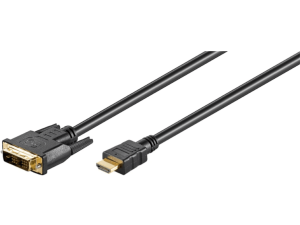 GOOBAY DVI-D Male to HDMI Male Gold-Plated Cable - 51580 - Zapcart Technology Qatar