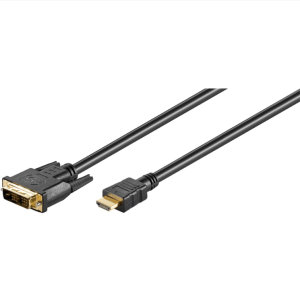 GOOBAY DVI-D Male to HDMI Male Gold-Plated Cable - 51580 - Zapcart Technology Qatar