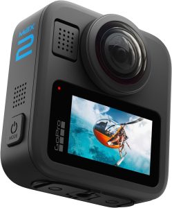 GoPro MAX2 - Waterproof 360 + Traditional Action Camera (Touch Screen, Spherical 8K Video, 29MP 360 Photos, Easy Replaceable Lenses, HyperSmooth Stabilization, 6 Microphones) - Zapcart Technology Qatar