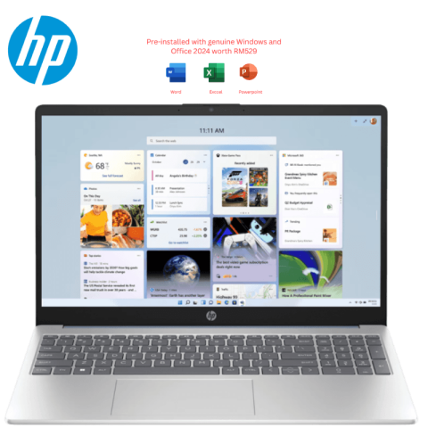 HP [15-fc0444AU/15-fc0445AU/15-fc0446AU/15-fc0447AU] 15.6" FHD Laptop (Ryzen 7 5825U, 12GB, 512GB SSD, ATI, W11, HS+M365) - Zapcart Technology Qatar