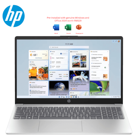 HP [15-fc0744AU/15-fc0745AU/15-fc0746AU/15-fc0747AU] 15.6" FHD Laptop (Ryzen 5 7530U, 16GB D4, 512GB SSD, ATI, W11, HS+M365) - Zapcart Technology Qatar