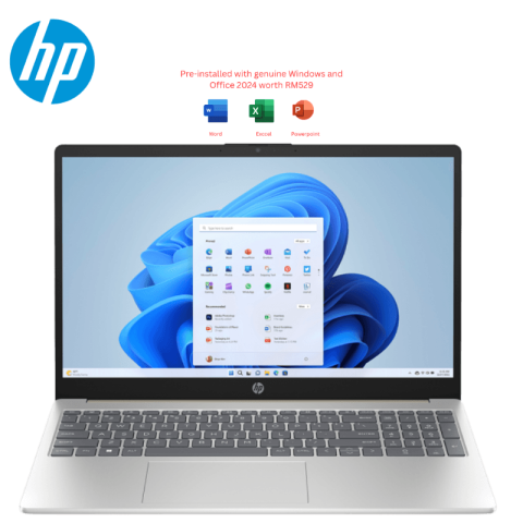 HP [15-fd1472TU/15-fd1473TU/15-fd1475TU] 15.6" FHD Laptop (CU5-125H, 24GB, 512GB SSD, Intel, W11, HS+M365) - Zapcart Technology Qatar