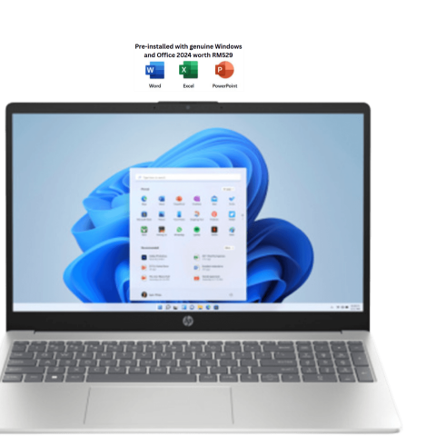 HP [15-fd1573TU/15-fd1574TU/15-fd1575TU] 15.6" Laptop (Core 3 100U, 8GB D4, 512GB SSD, Intel, H&S, W11) - Zapcart Technology Qatar