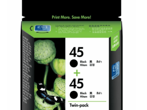HP 45 Black Inkjet Crtg Twin Pack - Zapcart Technology Qatar