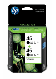 HP 45 Black Inkjet Crtg Twin Pack - Zapcart Technology Qatar