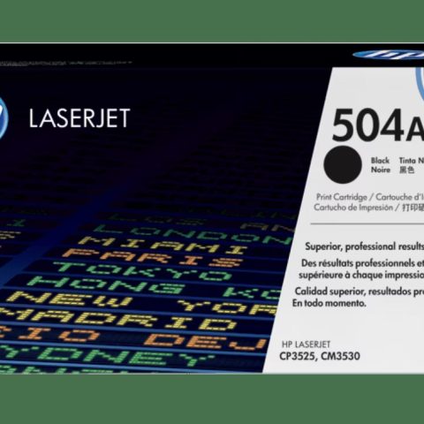 HP 504A Black Original LaserJet Toner Cartridge - Zapcart Technology Qatar