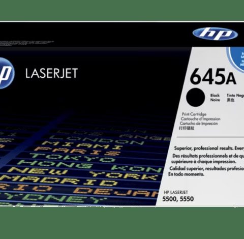 HP 645A Black Original LaserJet Toner Cartridge - Zapcart Technology Qatar