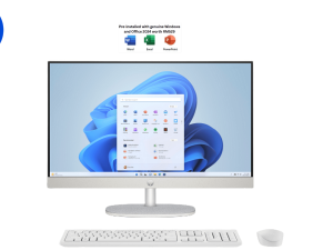 HP All-in-One 24-cr0259d PC 24" FHD Shell White (i5-1334U, 8GB D4, 512GB SSD, Intel, H&S, W11) - Zapcart Technology Qatar