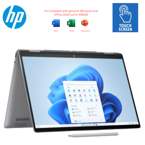 HP Envy X360 14-Fa0022AU/14-Fa0023AU 14'' WUXGA Touch 2-In-1 Laptop ( Ryzen 7 8840HS, 16GB, 512GB SSD, ATI, W11, HS+M365 ) - Zapcart Technology Qatar