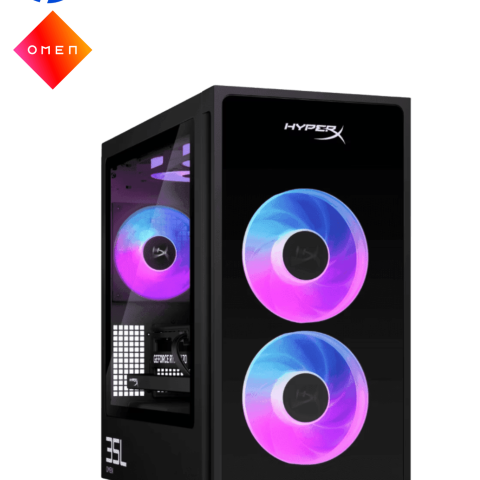 HP HyperX OMEN 35L Gaming Desktop GT18-0005d PC Stealth Black (CU7-270K, 16GB D5, 1TB PCIe, NV RTX5060TI 16GB, W11) - Zapcart Technology Qatar