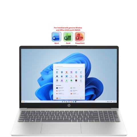 HP Laptop [15-fc0580AU, fc0581AU, fc0582AU, fc0583AU] 15.6" FHD (R5-7430U, 16GB D4, 512GB SSD, ATI, H&S, W11) - Zapcart Technology Qatar