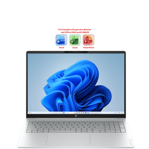 HP OmniBook 3 Laptop Next Gen AI 16-bs0012TU 16" WUXGA IPS Silver (CU5-322, 16GB D5, 512GB SSD, Intel, H&S, W11) - Zapcart Technology Qatar