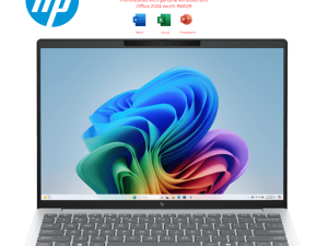 HP Omnibook 5 AeroNGAI [13-bg1052AU/13-bg1053AU] 13.3″ WUXGA Glacier Silver Aluminum (AI 7 350, 16GB D5, 512GB SSD, ATI, H&S, W11) - Zapcart Technology Qatar