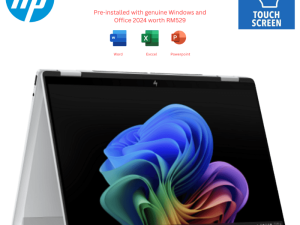 HP OmniBook X FlipNGAI [14-fk0045AU/14-fk0046AU] 14" 2K Touch Laptop (AI 5 340, 16GB, 512GB SSD, ATI, W11, HS+M365) - Zapcart Technology Qatar