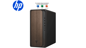 HP OmniDesk Desktop AI M03-0027d PC Dark Wood (CU7-265, 16GB D5, 512GB SSD, Intel, KB/MOUSE, H&S, W11, 3 Years On-Site) - Zapcart Technology Qatar