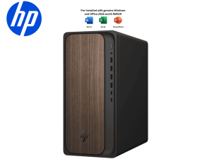 HP OmniDesk Desktop AI M03-0027d PC Dark Wood (CU7-265, 16GB D5, 512GB SSD, Intel, KB/MOUSE, H&S, W11, 3 Years On-Site) - Zapcart Technology Qatar