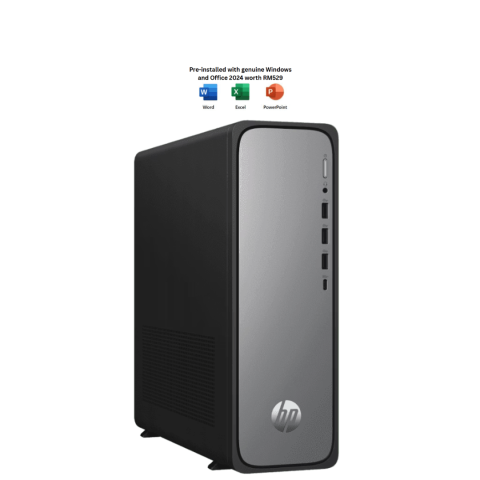HP OmniDesk Slim Desktop S03-0050d PC (i5-14400, 8GB D5, 512GB SSD, Intel, KB/MOUSE, H&S, W11) - Zapcart Technology Qatar