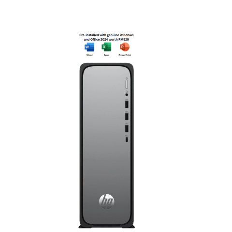 HP OmniDesk Slim Desktop S03-0052d PC (i3-14100, 8GB D5, 512GB SSD, Intel, KB/MOUSE, H&S, W11,3 YRS ONSITE) - Zapcart Technology Qatar