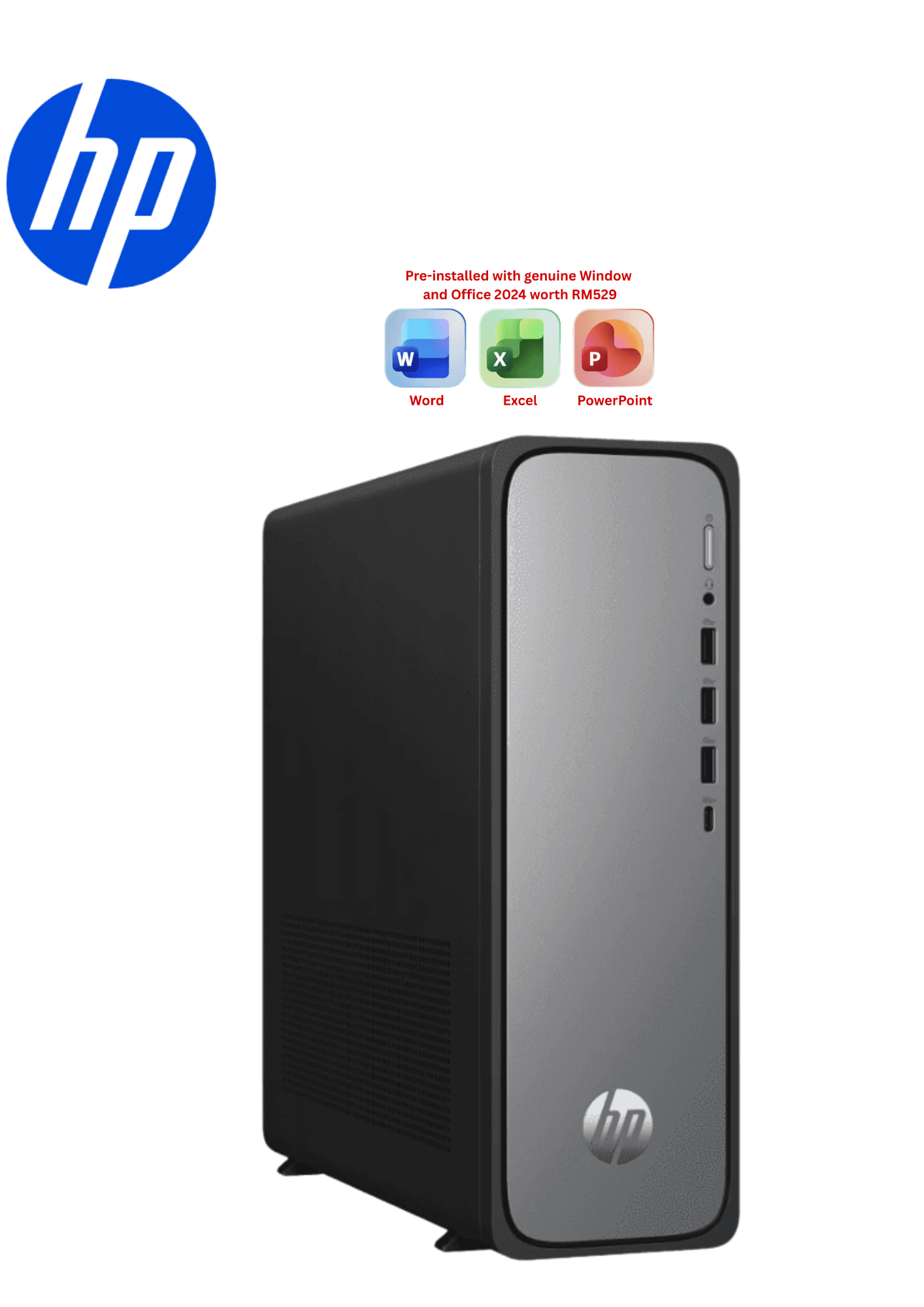 HP OmniDesk Slim S03-0081d Desktop PC (Intel Core i7 14700, 16GB, 512GB SSD, Intel, H&S, W11) - Zapcart Technology Qatar