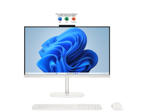 HP OmniStudio All-in-One Desktop 24-cu0031d 24" FHD PC White (C5-120U, 8GB D5, 512GB SSD, Intel, H&S, W11) - Zapcart Technology Qatar