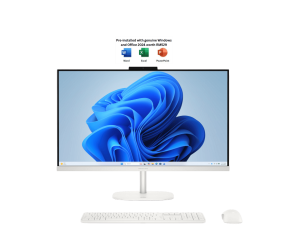 HP OmniStudio All-in-One Desktop 27-cu0008d 27" FHD Touch PC Cotton White (Core 5 120U, 16GB DDR5, 1TB SSD, H&S, WIN11, 3Y) - Zapcart Technology Qatar