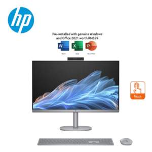 HP OmniStudio X 27-cs0006D 27" FHD Touch All-in-One Desktop PC Meteor Silver ( CU5-125H, 16GB, 1TB SSD, Intel, W11, H&S+M365 ) - Zapcart Technology Qatar