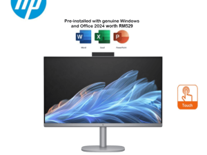 HP OmniStudio X 27-cs0016D 27" FHD Touch All-in-One Desktop PC Meteor Silver (CU5-125H, 16GB, 1TB SSD, Intel, W11, H&S+M365) - Zapcart Technology Qatar