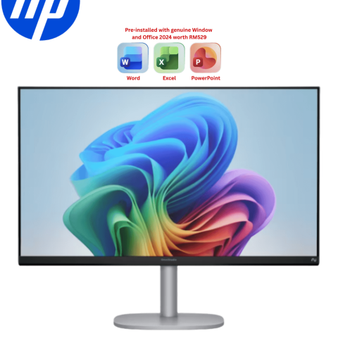 HP OmniStudio X All-in-One 27 inch FHD IPS Desktop Next Gen AI 27-cs1010d PC Grey(CU5-226V, 16GB D5, 512GB SSD, Intel Arc, W11, H&S, 3Y Onsite) - Zapcart Technology Qatar