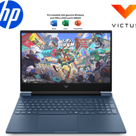 HP Victus Gaming Laptop [15-fa2320TX/15-fa2321TX] 15.6" FHD 144Hz 15.6" FHD (i7-13620H, 16GB D4, 512GB SSD, NV RTX5060 6GB, H&S, W11) - Zapcart Technology Qatar