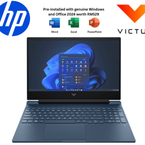 HP Victus Gaming Laptop [15-fb3074AX / 15-fb3075AX] 15.6" FHD 144Hz (R7-7445HS, 8GB D5, 512GB SSD, NV RTX2050 4GB, H&S+M365, W11) - Zapcart Technology Qatar