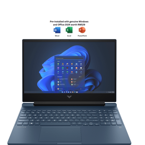 HP Victus Gaming Laptop 15-fb3257AX/ 15-fb3258AX 15.6" FHD 144Hz (R7-7445HS, 16GB D5, 512GB, NV RTX3050 6GB, H&S, W11) - Zapcart Technology Qatar