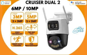 IMOU Cruiser Dual 2 Dual Lens Two Way Talk Full Color Night Vision WiFi 6MP / 10MP 2-Eyed Recording Security CCTV Camera - Zapcart Technology Qatar