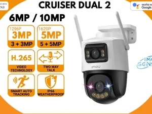IMOU Cruiser Dual 2 Dual Lens Two Way Talk Full Color Night Vision WiFi 6MP / 10MP 2-Eyed Recording Security CCTV Camera - Zapcart Technology Qatar