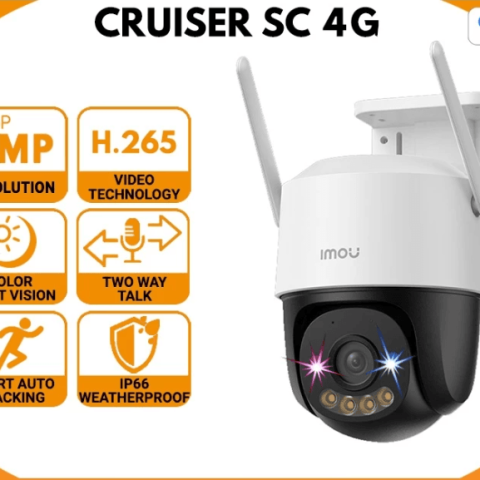 Imou Cruiser SC 4G LTE Network 3MP / 5MP 2K Two Way Talk Motion Detection Color Night Vision Security CCTV Camera - Zapcart Technology Qatar