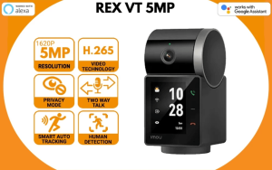 IMOU Rex VT 5MP 3K Smart CCTV One-touch Video Call Security CCTV Camera Clock - Zapcart Technology Qatar