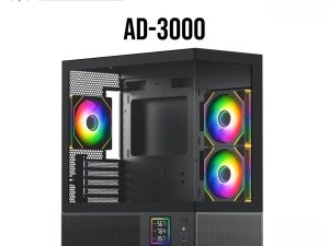 INVASION AD-3000 M-ATX Gaming Casing - (With 3 INFINITY FAN) - Zapcart Technology Qatar