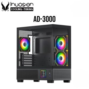 INVASION AD-3000 M-ATX Gaming Casing - (With 3 INFINITY FAN) - Zapcart Technology Qatar