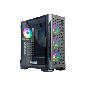 INVASION ATX X-8 GAMING CASING CHASSIS (BLACK) (4 AURORA FAN MOBO SYNC) - Zapcart Technology Qatar