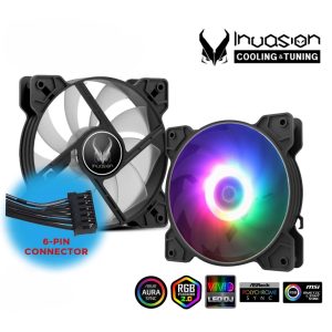 INVASION AURORA 120mm ARGB CASING FAN + FAN HUB - Zapcart Technology Qatar