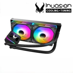 INVASION DY-240-LCD AIO Liquid CPU Cooler Black – 240mm LCD Display ARGB Intel AMD - Zapcart Technology Qatar