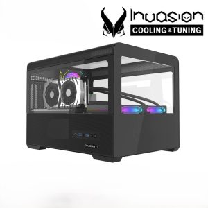 INVASION E-10 TG MATX CASING BLACK (With 3 AURORA FAN MOBO SYNC) - Zapcart Technology Qatar