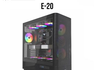 INVASION E-20 ATX Gaming Casing (With 4 AURORA FAN MOBO SYNC) - Zapcart Technology Qatar